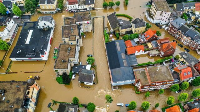 Floods in parts of northern Europe after heavy rains