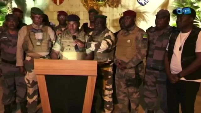 Gabon military officers say they have seized power