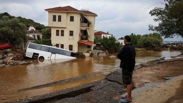 Hundreds rescued from flooded villages in Greece