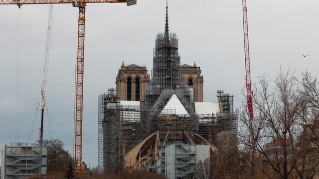 Notre Dame spire unveiled as scaffolding removed