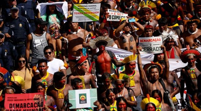 Brazil's Indigenous people rally for land protection