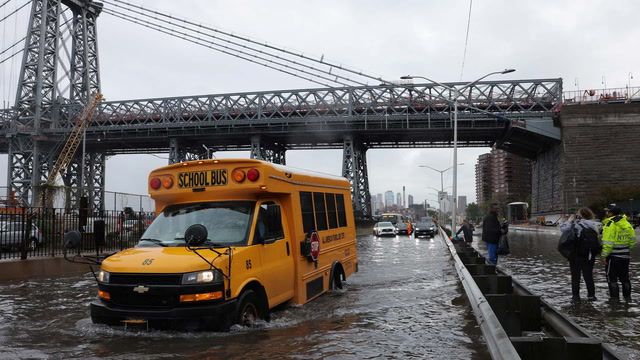 New York cleans up after flash flooding