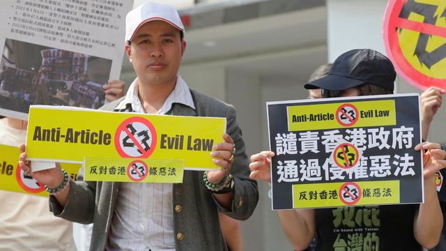 Hong Kong law cracking down on dissent comes into effect