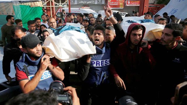 Israel, Hamas war deadliest month on record for journalists