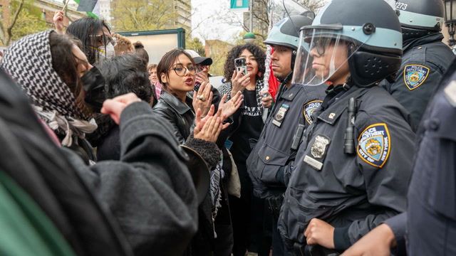 Police mass near UCLA pro-Palestinian protest camp
