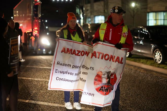 Amazon workers across Europe strike on Black Friday