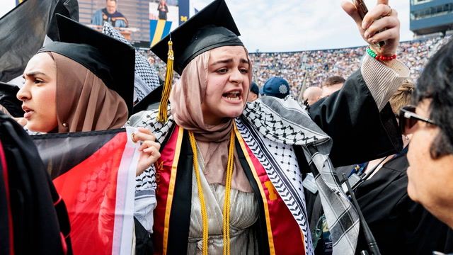 Protests disrupt graduation ceremonies at U.S. universities