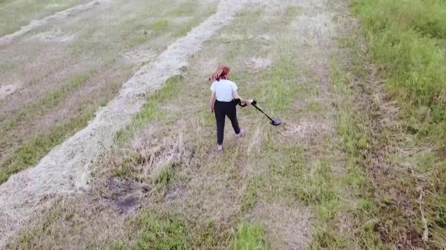 The Ukrainian retiree sweeping landmines for her cow