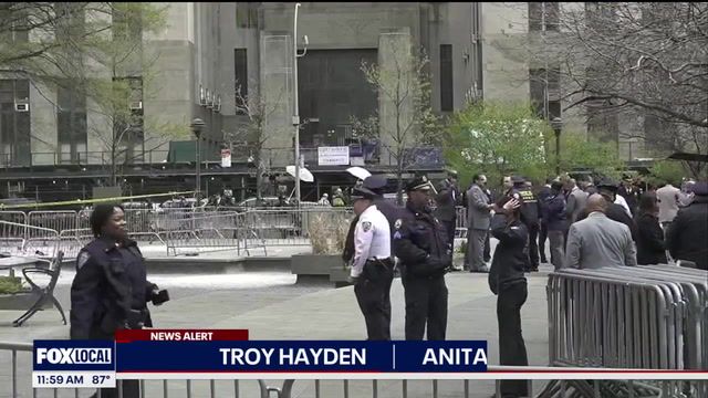 Man sets himself on fire outside Trump trial courthouse