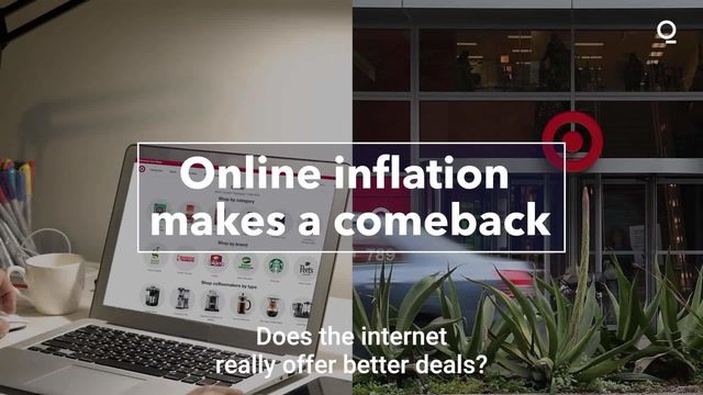 Online prices hit by inflation