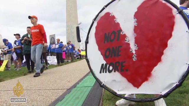 Day of protests in U.S over gun violence