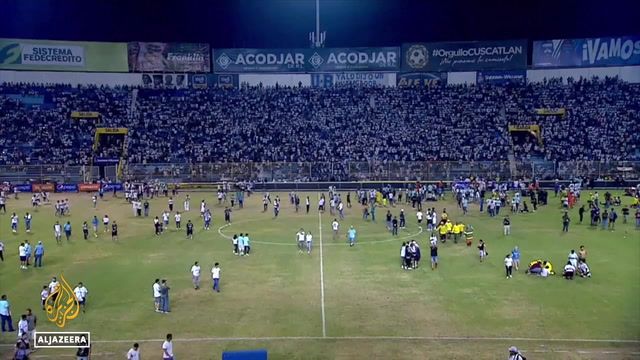 El Salvador stadium crush leaves twelve dead