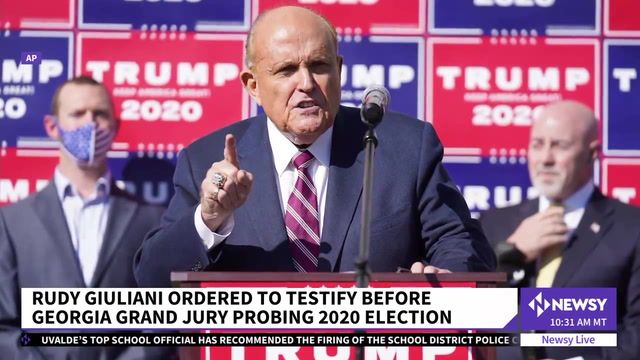 Giuliani ordered to testify in Georgia election probe