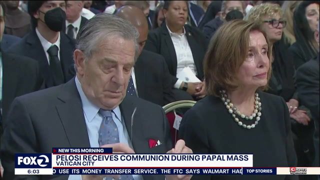Nancy Pelosi receives Papal communion in Rome
