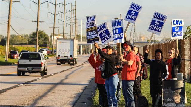 Thousands of autoworkers go on strike