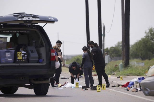 Seven dead as car crashes into Texas bus stop