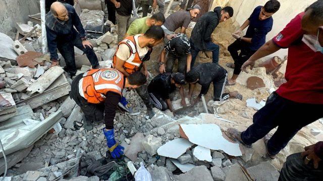 Israel bombs U.N.R.W.A. building in Gaza