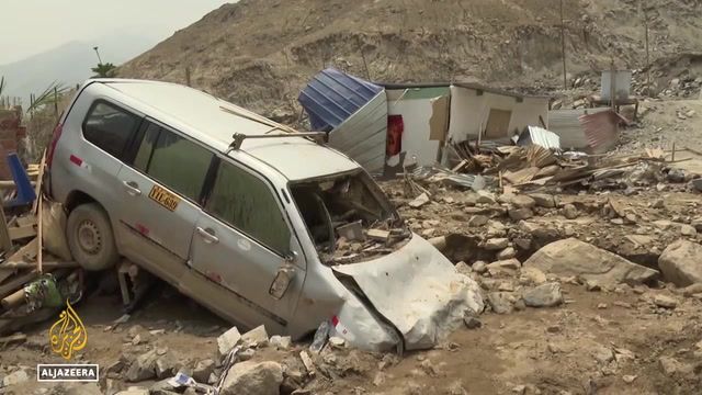 Devastating landslides sweep through Peru