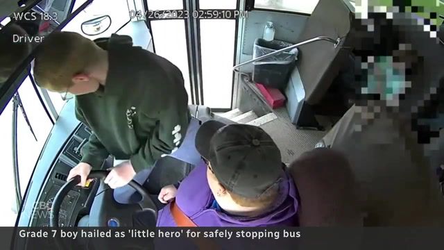 The moment a teen saves bus full of students