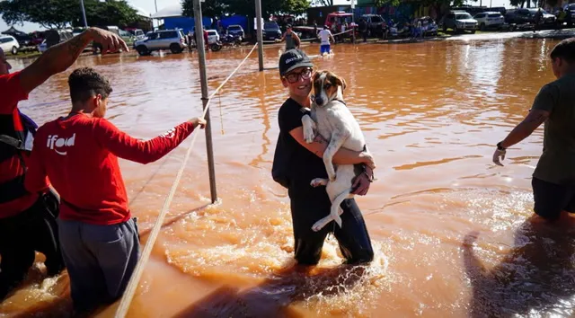 Record flooding submerges entire cities in southern Brazil