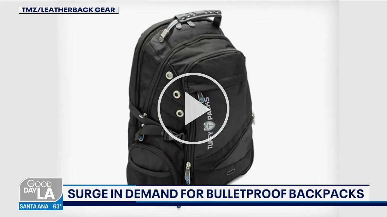 Bulletproof backpack sales surge since Texas shooting